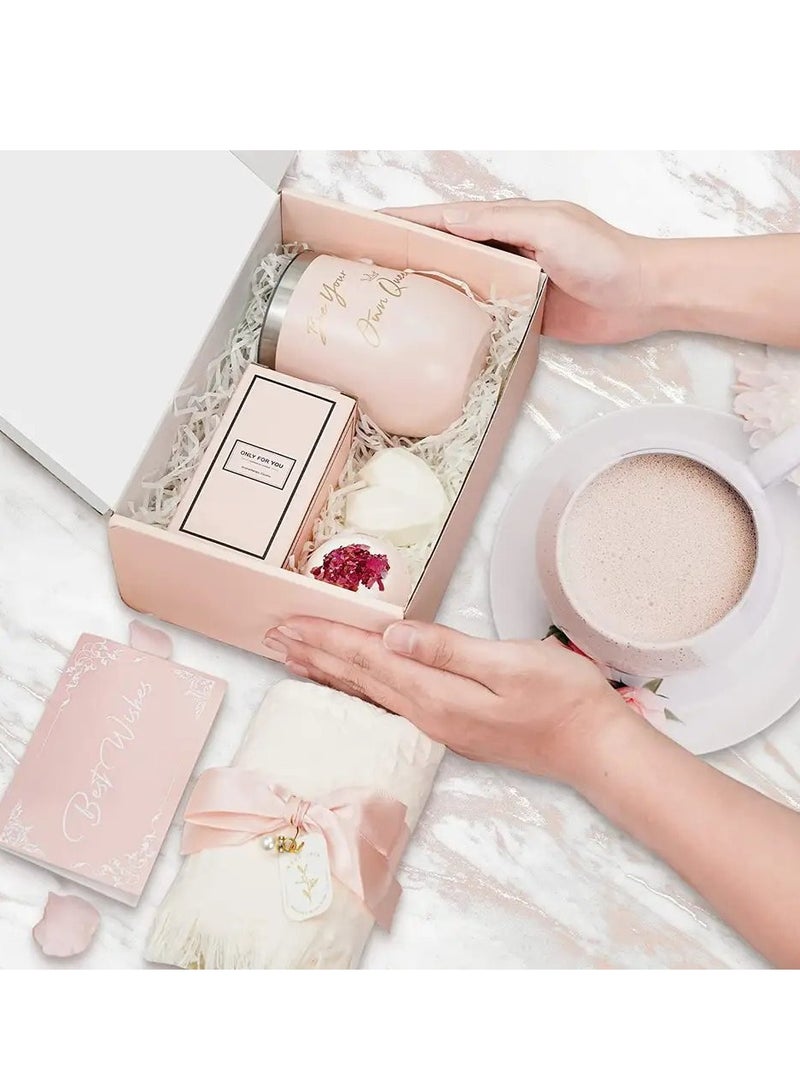Birthday Gift Set for Women, Spa Gift Basket - Best Relaxing Spa Care Package with Inspirational Gifts for Mom, Wife, Friends, and Sisters | Friendship Gifts for Women, Female Friend Gifts - Image 4