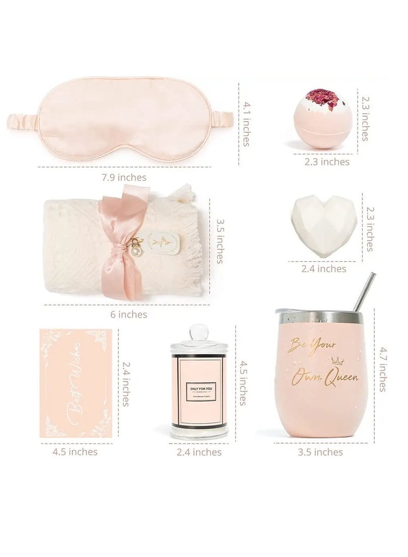 Birthday Gift Set for Women, Spa Gift Basket - Best Relaxing Spa Care Package with Inspirational Gifts for Mom, Wife, Friends, and Sisters | Friendship Gifts for Women, Female Friend Gifts - Image 3