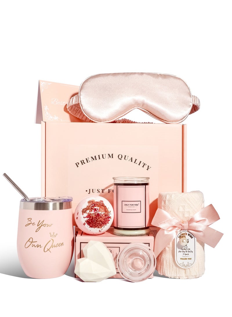 Birthday Gift Set for Women, Spa Gift Basket - Best Relaxing Spa Care Package with Inspirational Gifts for Mom, Wife, Friends, and Sisters | Friendship Gifts for Women, Female Friend Gifts - Image 1