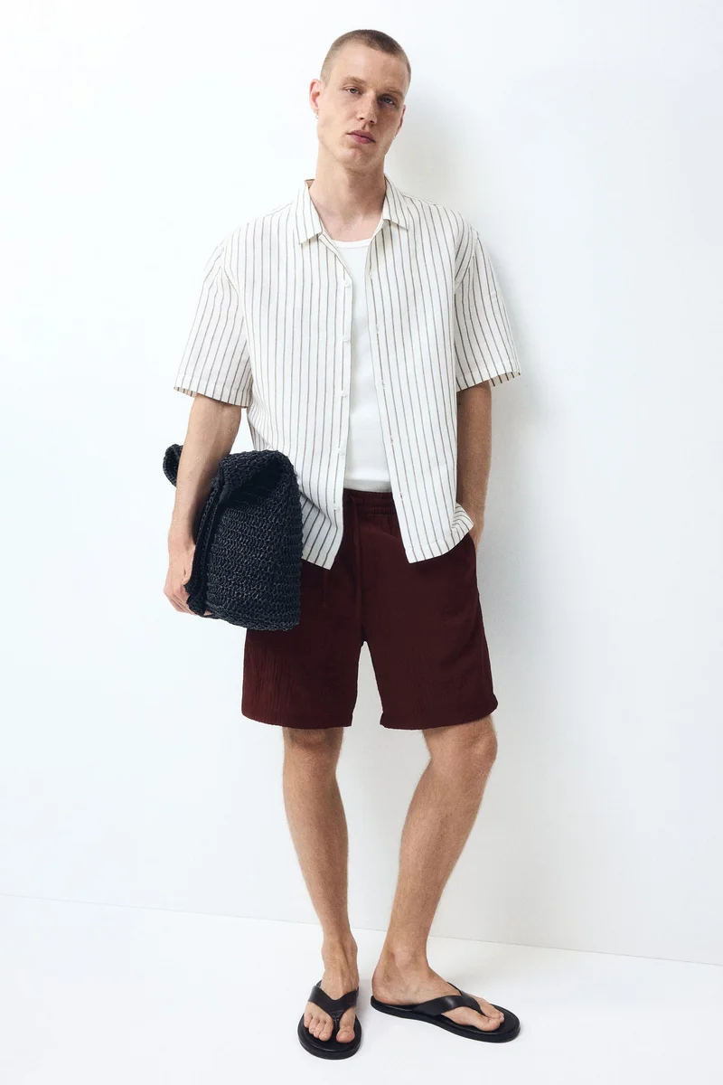 Relaxed Fit Textured shorts