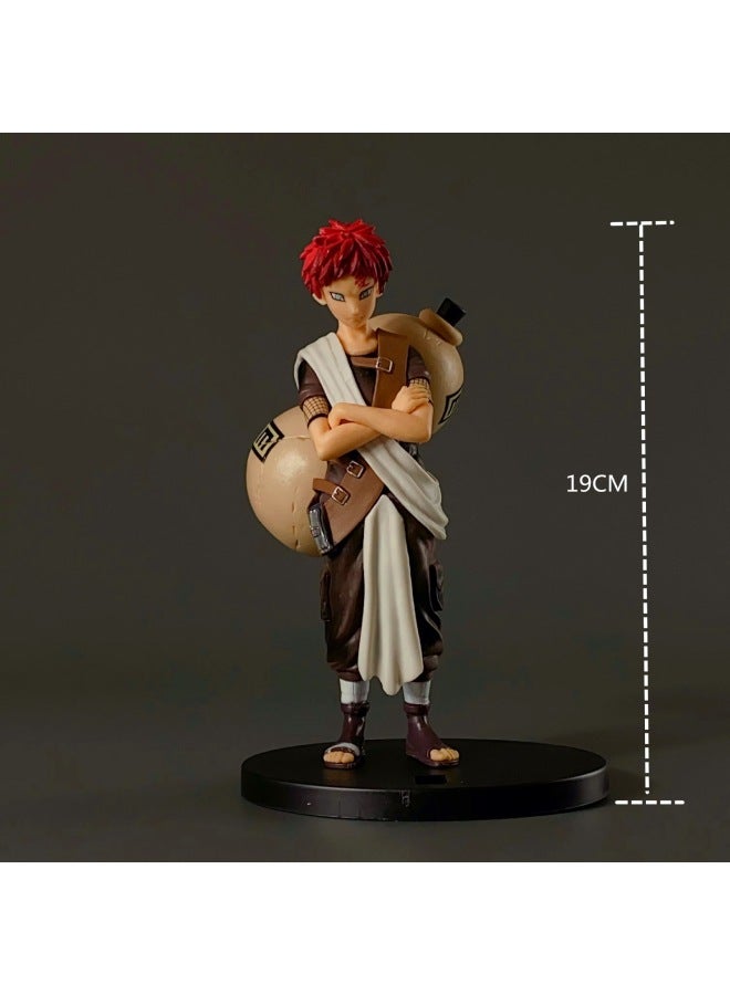 Naruto Hand-made Naruto Sasuke Sakura Kakashima Feng Shui Door PIRATE ANIME Model Ornaments-Color:Standing Posture I Love Luo 19cm (bag) - Image 1