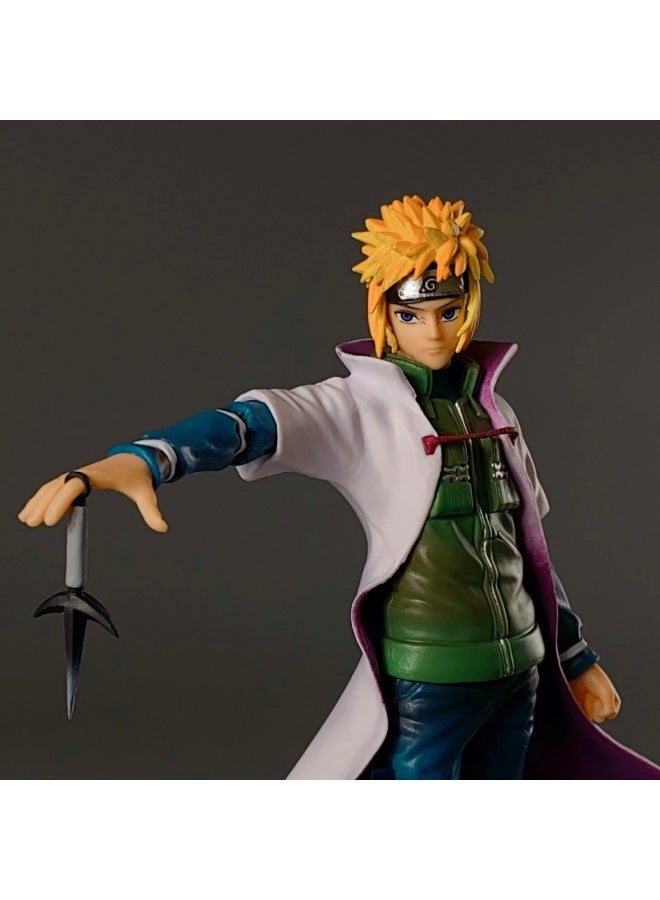 Naruto Hand-made Naruto Sasuke Sakura Kakashima Feng Shui Door PIRATE ANIME Model Ornaments-Color:Standing Posture I Love Luo 19cm (bag) - Image 2