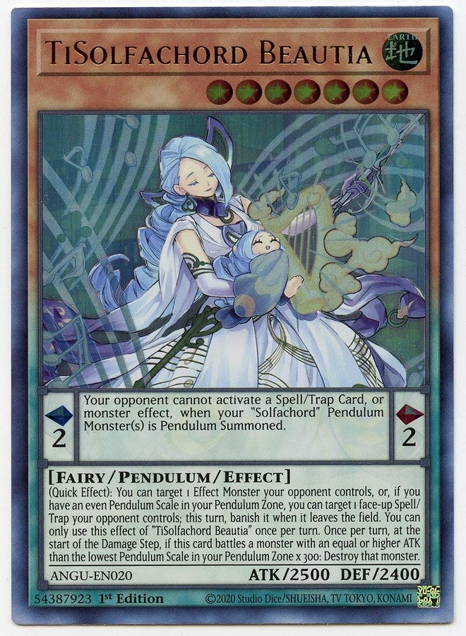 Yu-Gi-Oh! TiSolfachord Beautia - ANGU-EN020 - Ultra Rare - 1st Edition