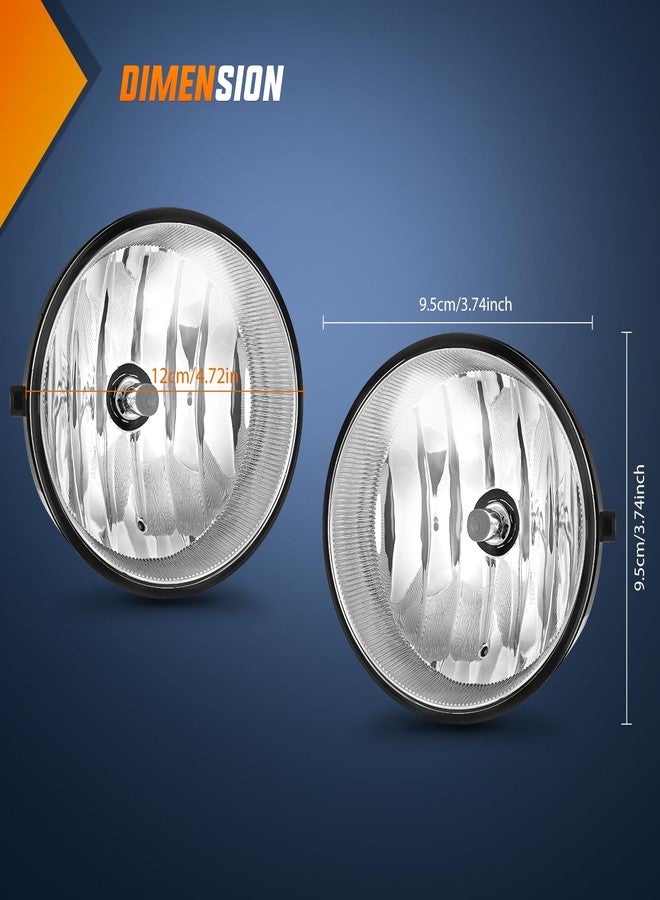 Nilight Fog Light Assembly Compatible with Toyota 2005 2006 2007 2008 2009 2010 2011 Tacoma 2007-2013 Tundra 2008-2017 Sequoia 2004-2006 Solara Replacement w/H10 42W Bulbs - Image 4