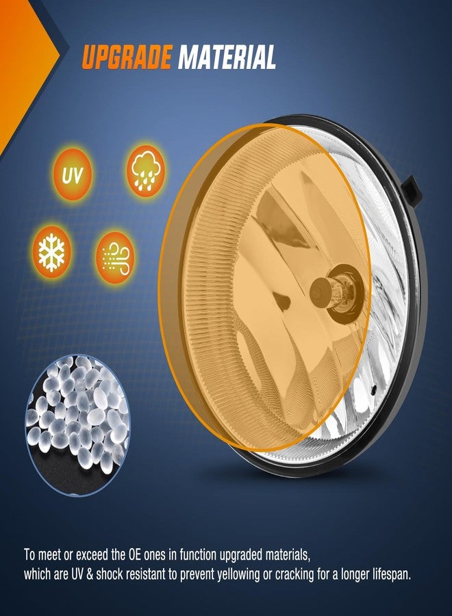 Nilight Fog Light Assembly Compatible with Toyota 2005 2006 2007 2008 2009 2010 2011 Tacoma 2007-2013 Tundra 2008-2017 Sequoia 2004-2006 Solara Replacement w/H10 42W Bulbs - Image 5