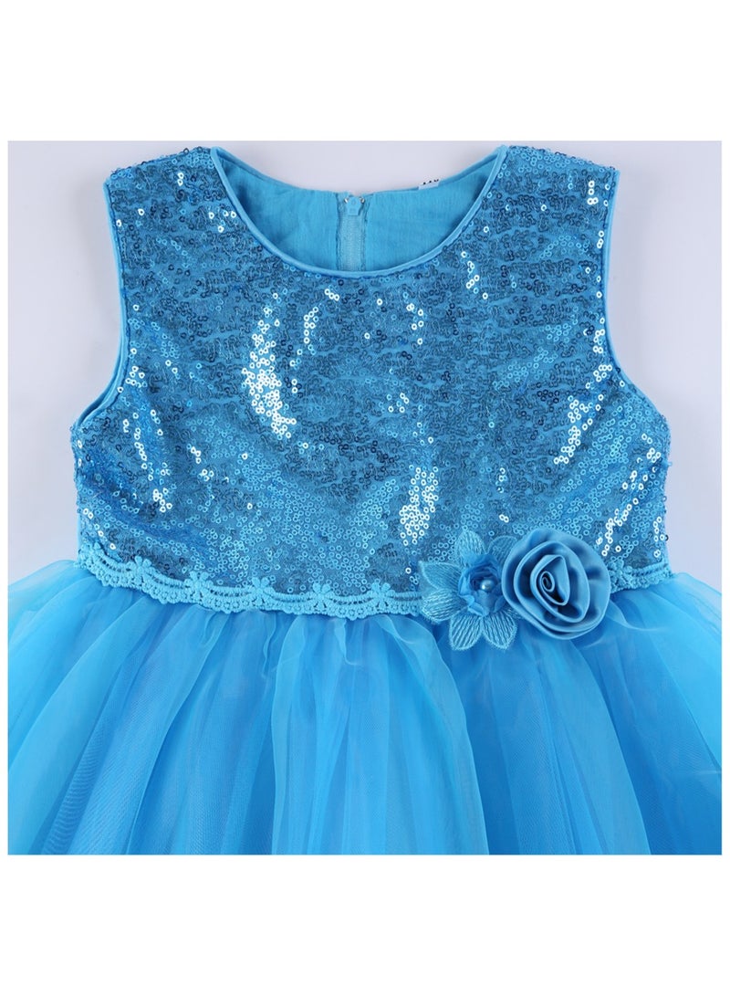 D'Daniela Sequin Bodice Tulle Dress - Image 3