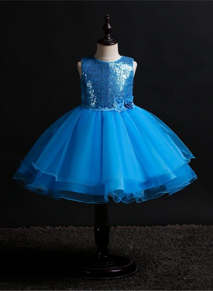 D'Daniela Sequin Bodice Tulle Dress - Image 5