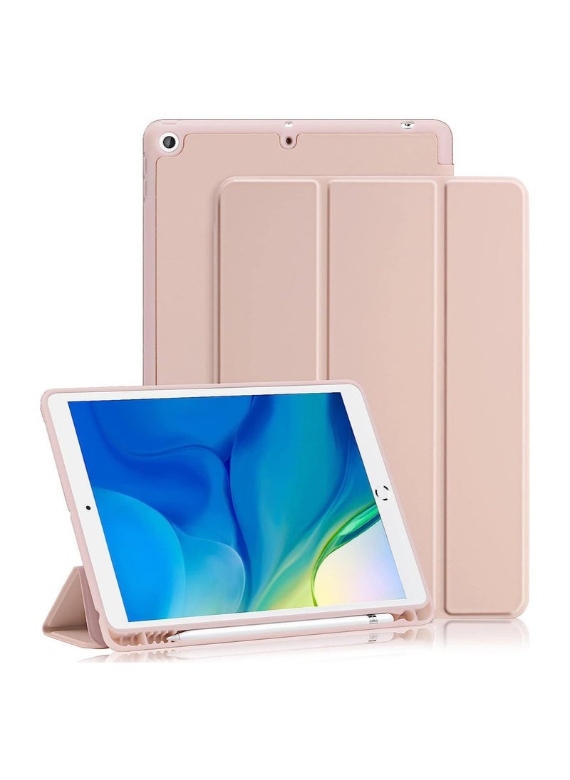 Raxoom iPad 9th/8th/7th Generation Case (2021/2020/2019) iPad 10.2-Inch Case with Pencil Holder [Sleep/Wake] Slim Soft TPU Back Smart Magnetic Stand Protective Cover Cases - Image 1