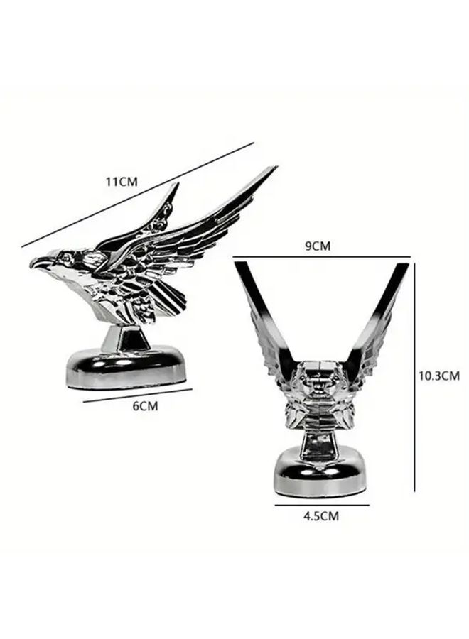 1 قطعة 3D شعار نسر زينة غطاء محرك السيارة تصميم واقعي سهل التركيب - Image 5
