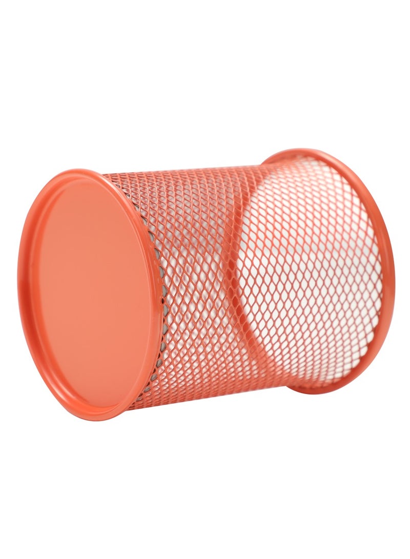 Deli حامل أقلام شبكي معدني برتقالي - Image 2