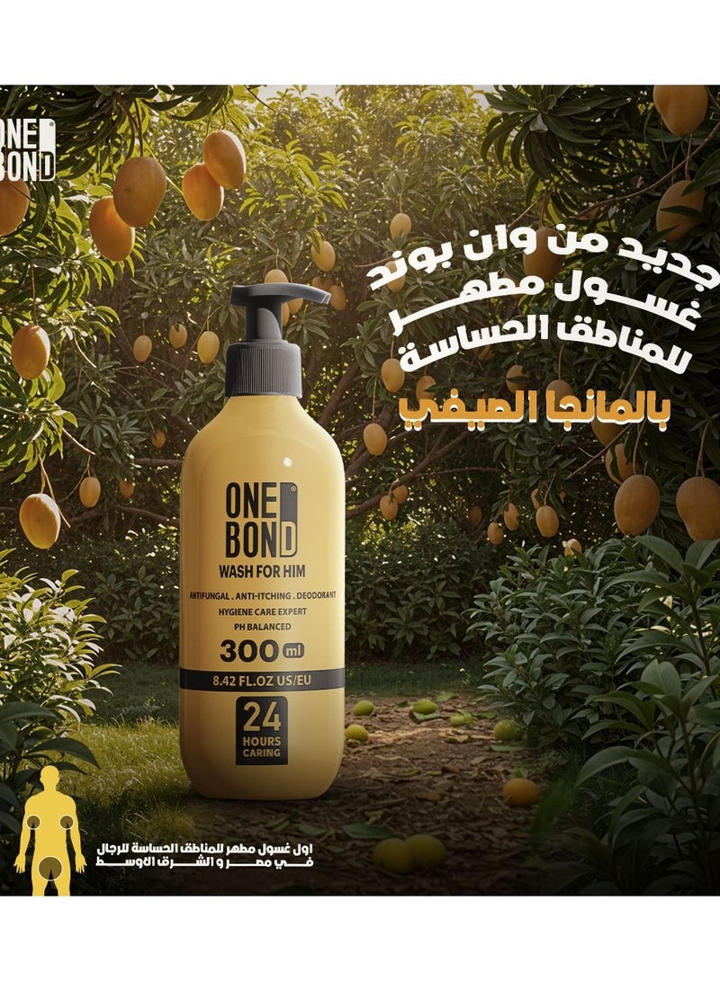 وان بوند غسول ون بوند للرجال برائحة المانجو للعناية اليومية اللطيفة 300 مل - Image 3