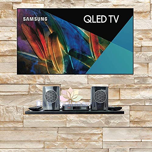 D&V ENGINEERING - Creative in innovation D&V Engineering Multipurpose Metal Wall Mount Shelf for Set Top Box, Wi-Fi Router, DVD Player, Gaming Console | Universal Wide Storage Tray 22”x9” | Heavy Duty TV Accessories Organizer | Black - Image 4