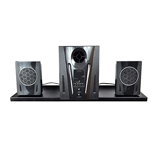 D&V ENGINEERING - Creative in innovation D&V Engineering Multipurpose Metal Wall Mount Shelf for Set Top Box, Wi-Fi Router, DVD Player, Gaming Console | Universal Wide Storage Tray 22”x9” | Heavy Duty TV Accessories Organizer | Black - Image 2