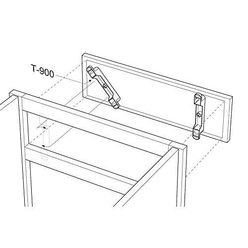 LEGLO False Front Cabinet Clips 4-1/2" - Fake Drawer Clips/False Drawer Front Clips - 2 Sets 4 Clips - Image 3