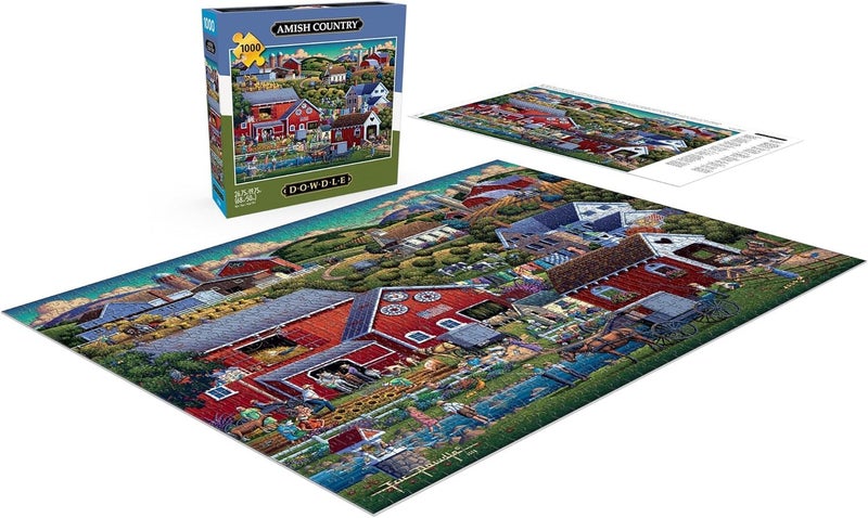 Buffalo Games - Dowdle - Amish Country - 1000 Piece Jigsaw Puzzle for Adults -Challenging Puzzle Perfect for Game Nights - Finished Size is 26.75 x 19.75 - Image 4