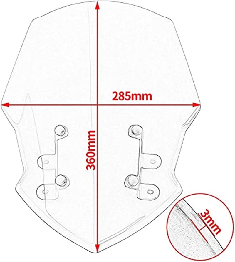 DEMULAX Motorcycle Wind Deflector for MT-15 - Image 3