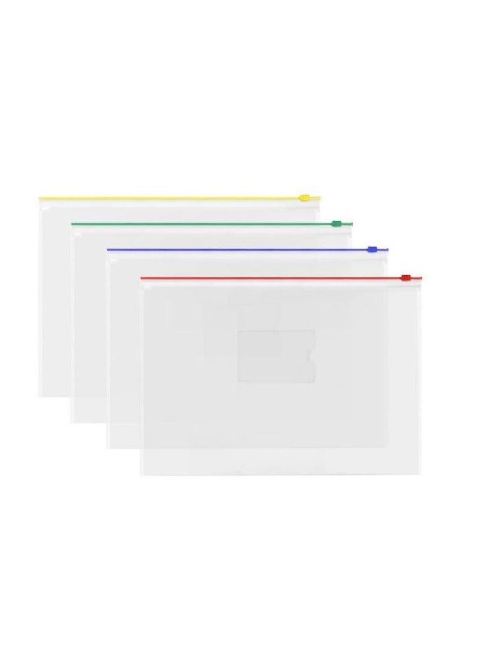 Terabyte ظرف بيانات شفاف مع سحاب منزلق B3 عبوة من 4 - Image 1