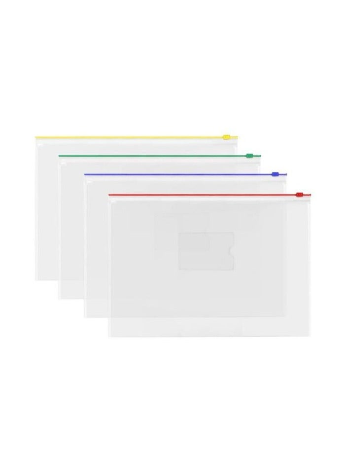 Terabyte ظرف بيانات شفاف مع سحاب منزلق B3 عبوة من 4 - Image 2