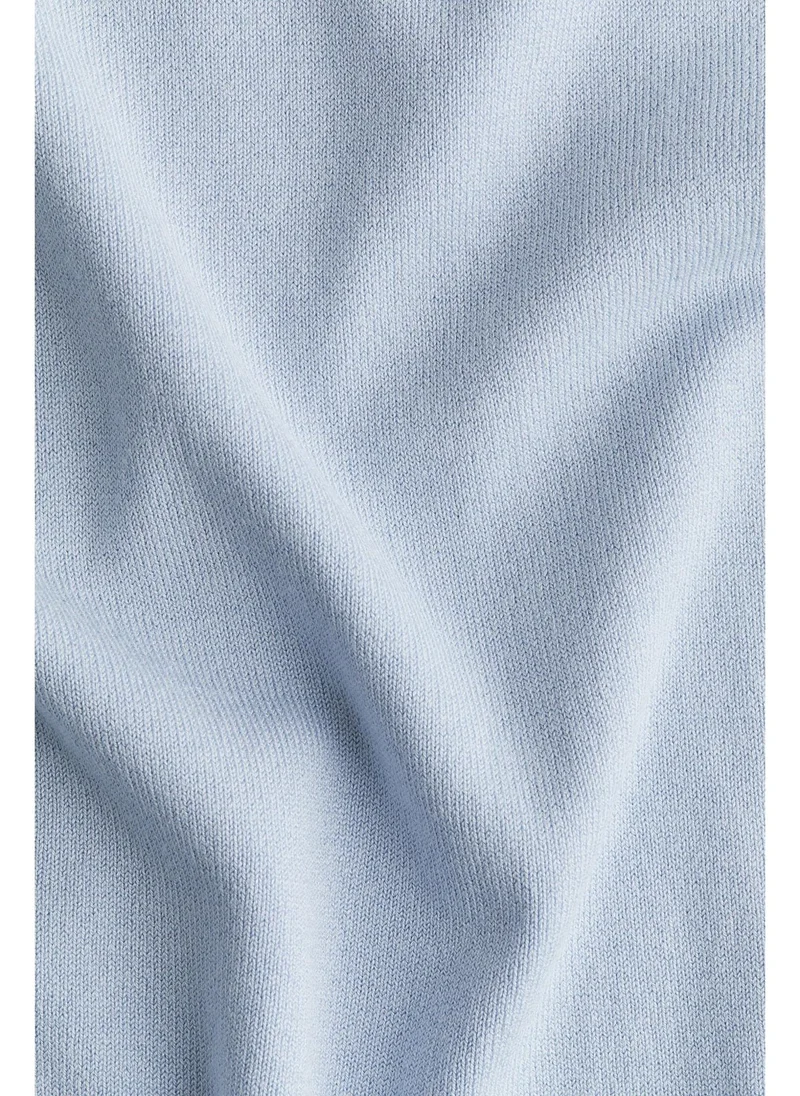 H&M Fine-knit polo-neck top