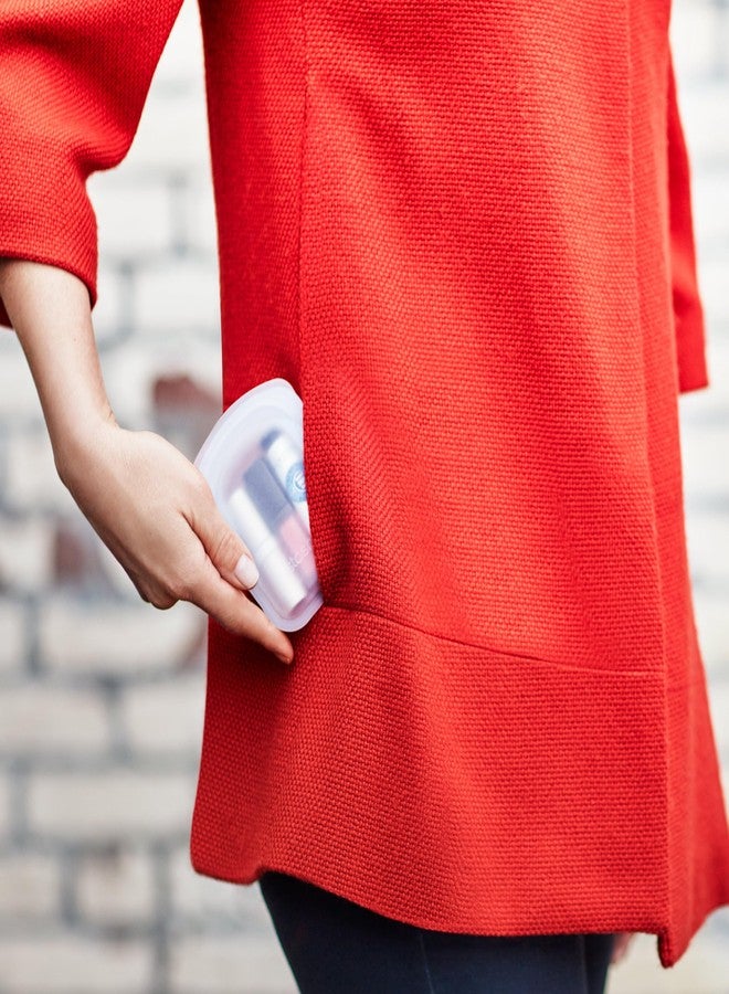 Stasher Premium Silicone Reusable Food Storage Pocket 2-Pack, Clear + Deep Ocean, Multi-Use Food Storage Bags, Lunch Bag, Travel Containers, BPA Free, Leak-free, Dishwasher-Safe, Eco-friendly, 4 Oz - Image 3