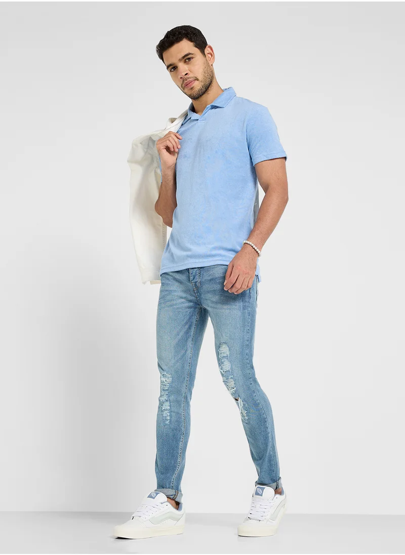 برايف سول Polo Shirt With Revere Collar