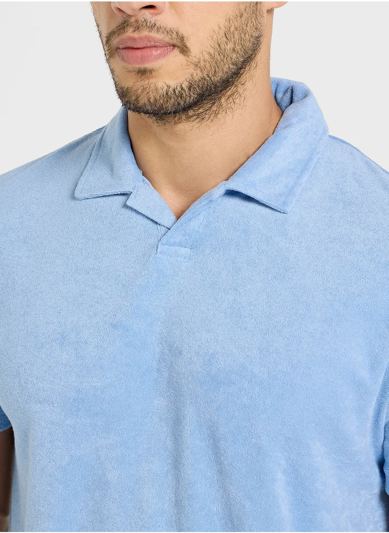 برايف سول Polo Shirt With Revere Collar