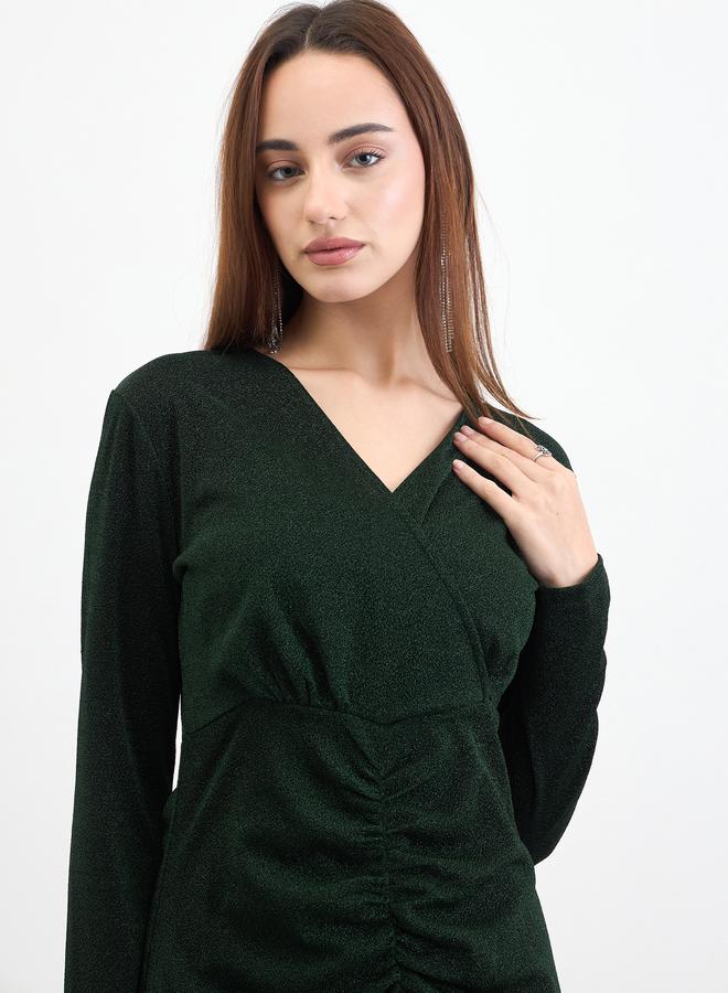 ستايلي فستان ميدي بحافة بتصميم ذيل السمكة - Image 3