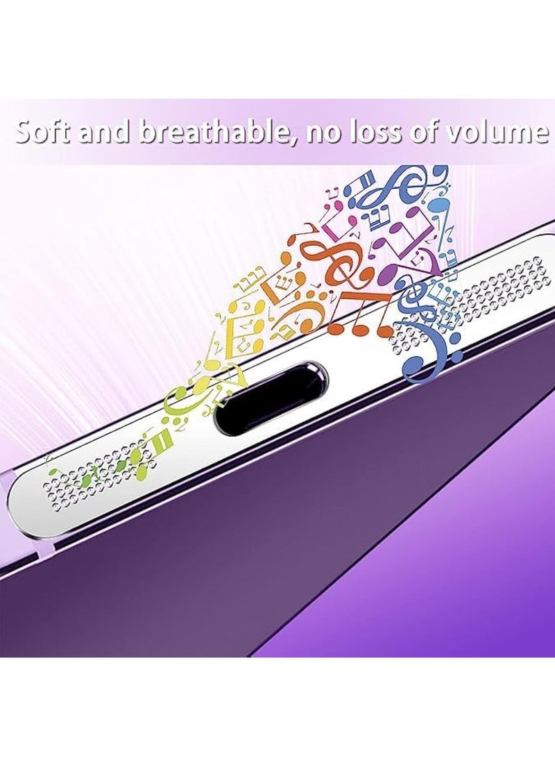 4Pcs Metal Dustproof Net Stickers For I-Phone Series 12 13 14 15 | 2-in-1 Speaker Protectors - Scratches & Anti Dust Proof Self Adhesive Sticker With Wet  - Image 3