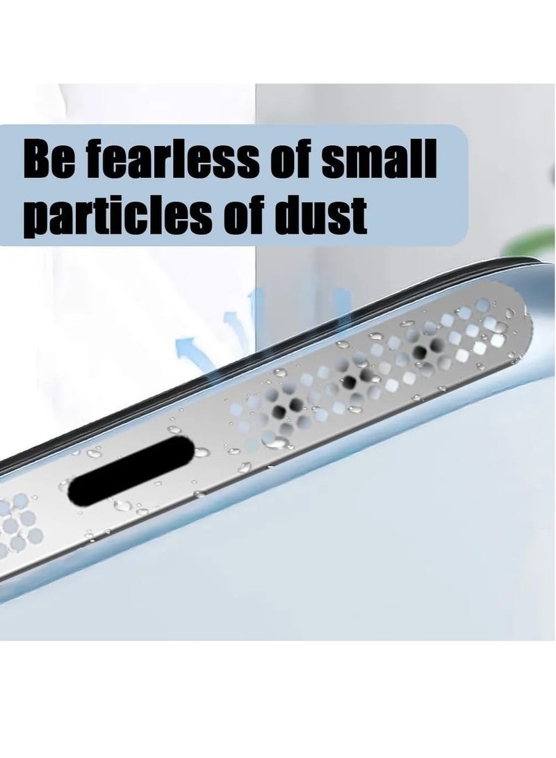 4Pcs Metal Dustproof Net Stickers For I-Phone Series 12 13 14 15 | 2-in-1 Speaker Protectors - Scratches & Anti Dust Proof Self Adhesive Sticker With Wet  - Image 4