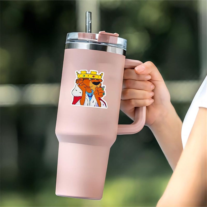 3 Inch Multicolor Retro Lion Vinyl Sticker With Crown And Rings For Laptop Water Bottle Phone Notebook Decor - Image 5