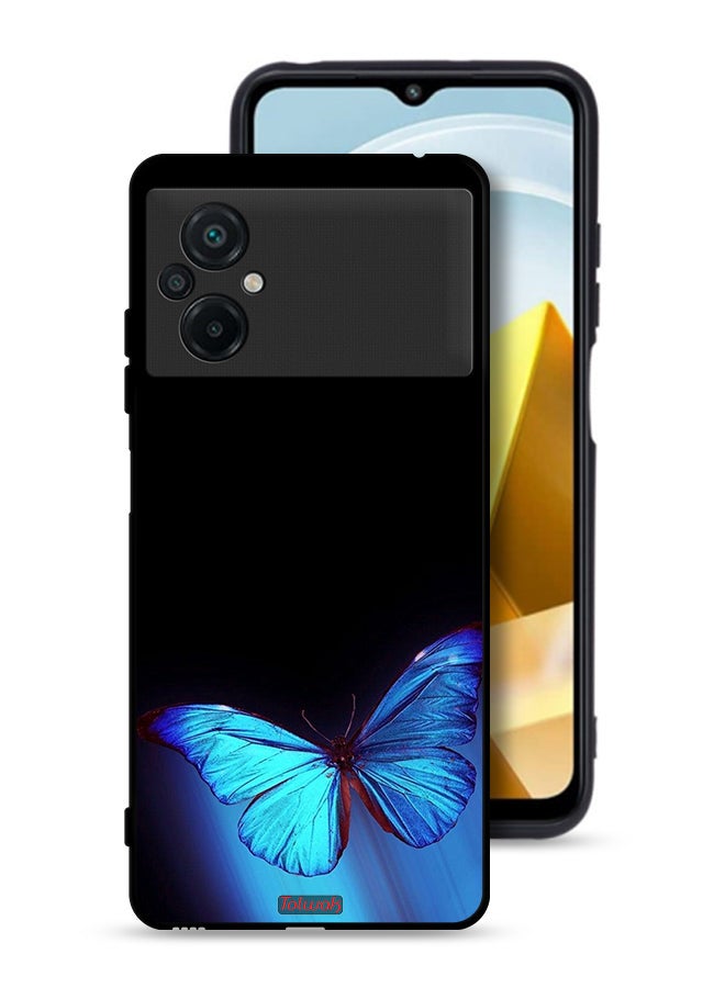 Tolwak Xiaomi Poco M5 4G Protective Case Cover Butterfly Art - Image 1