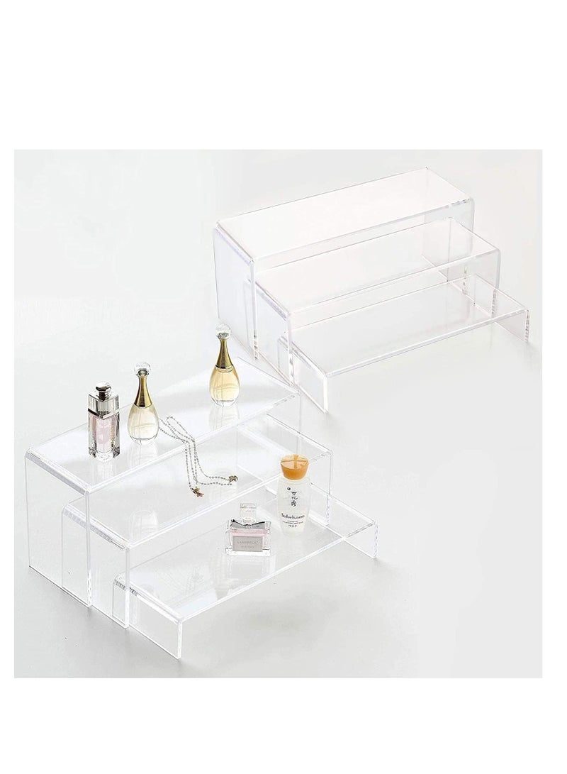 Raxoom 6 pcs Rectangular shape Clear Acrylic Showcase Collectibles Display Stands display riser - Image 3