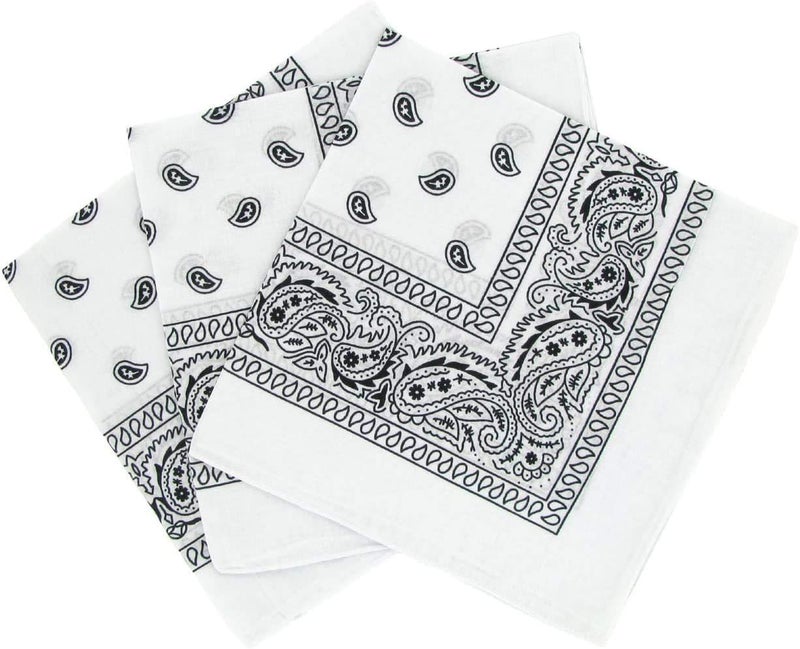 Boolavard 1s, 6s, 9s or 12 Pack Cowboy Bandanas Bandana with Original Paisley Pattern - Image 1