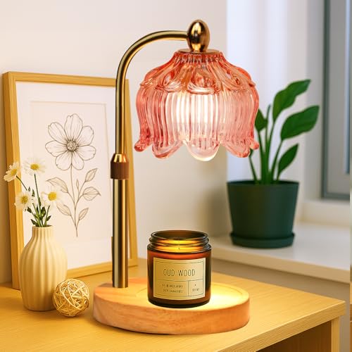 GEEZO Fragrance Candle Warmer Lamp，Electric Candle Warmer with Timer & Dimmer，Mom Christmas Birthday Gifts for Women, House Warming Gifts New Home Bedroom Decor - Image 1