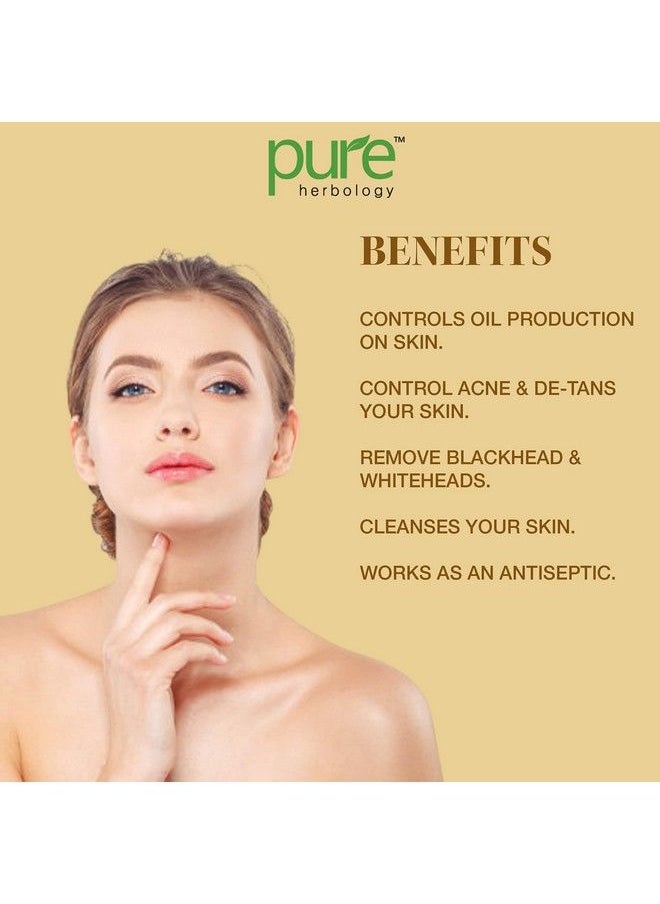 Pure Herbology Pure & Natural Herbal Multani Mitti Face Pack Powder For Glowing Dry Skin (200Gm)  - Image 4