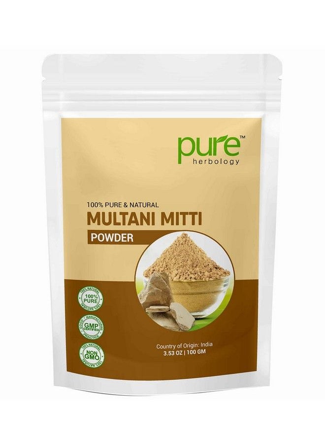 Pure Herbology Pure & Natural Herbal Multani Mitti Face Pack Powder For Glowing Dry Skin (200Gm)  - Image 2