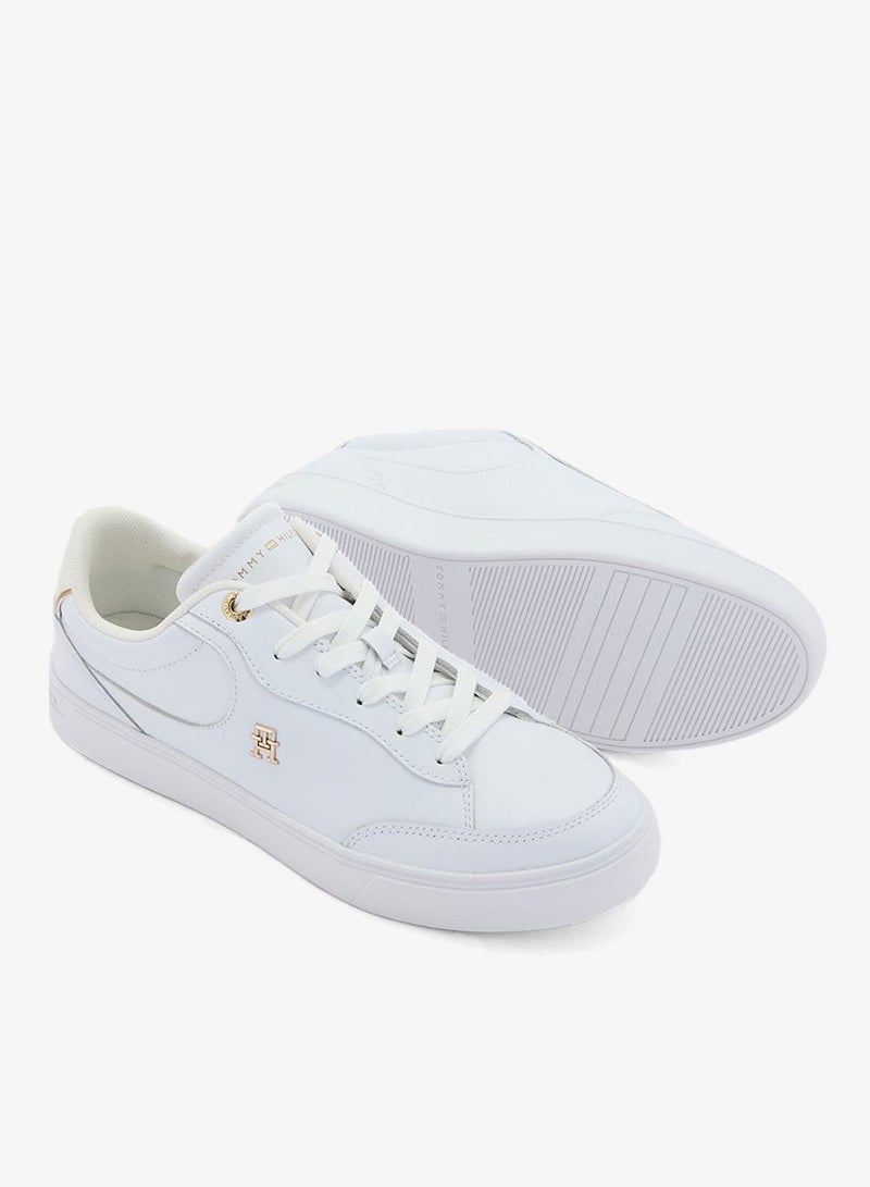 TOMMY HILFIGER Logo Detail Lace Up Low Top Sneakers - Image 3