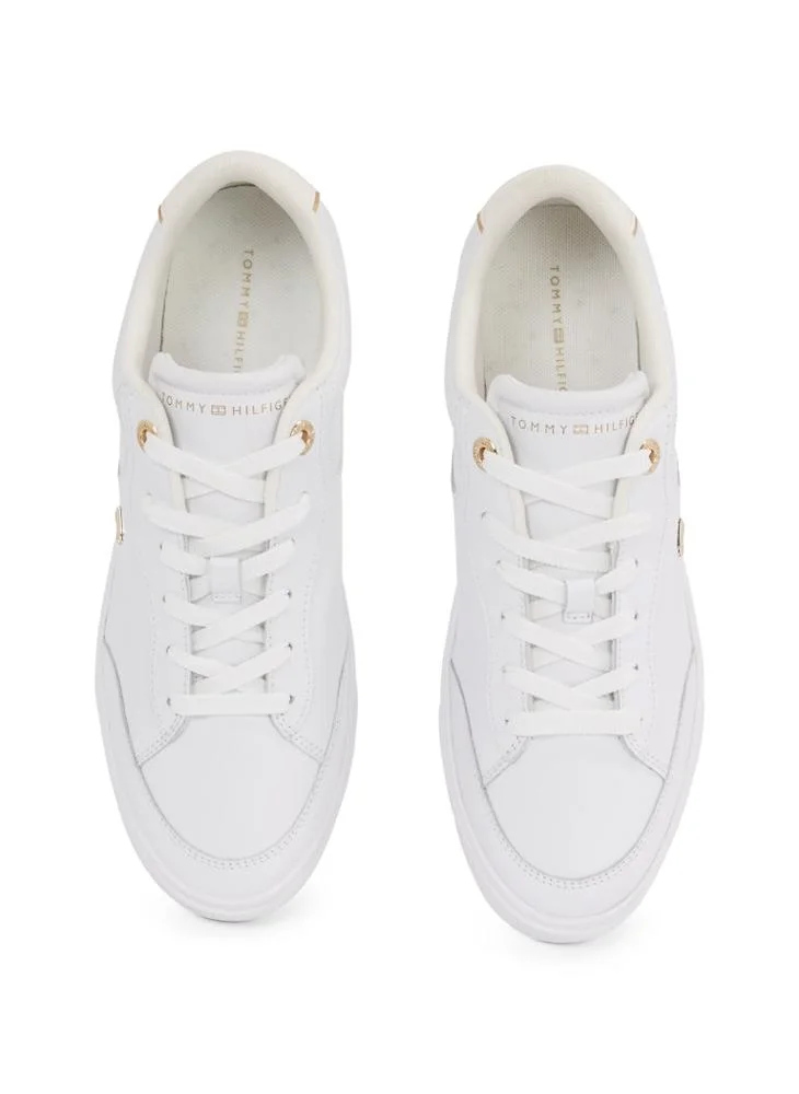 TOMMY HILFIGER Logo Detail Lace Up Low Top Sneakers