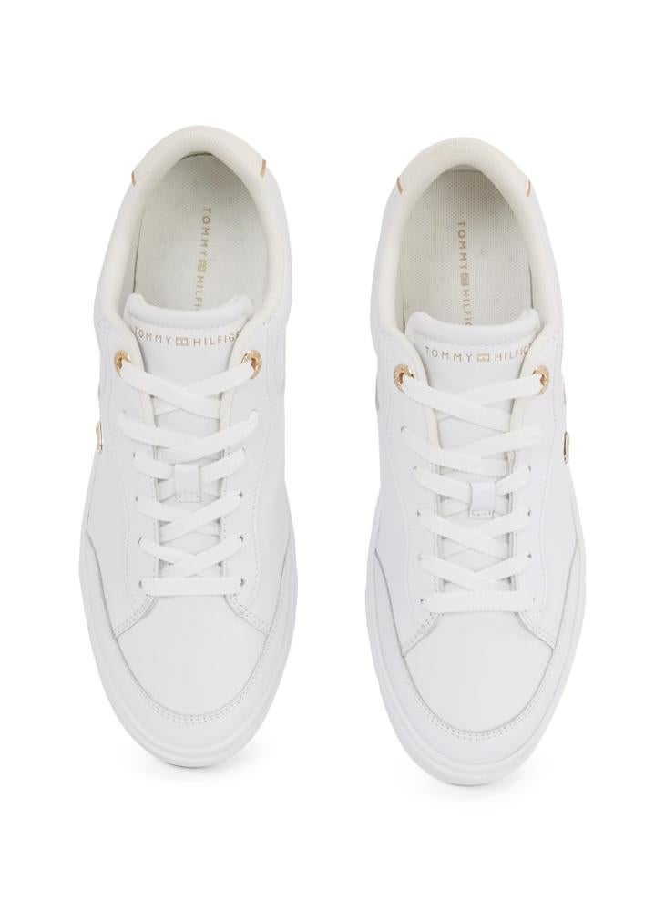 TOMMY HILFIGER Logo Detail Lace Up Low Top Sneakers  - Image 5