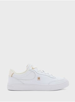 TOMMY HILFIGER Logo Detail Lace Up Low Top Sneakers  - Image 1