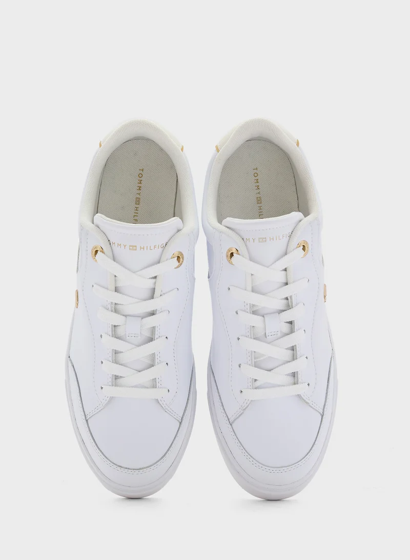 TOMMY HILFIGER Logo Detail Lace Up Low Top Sneakers