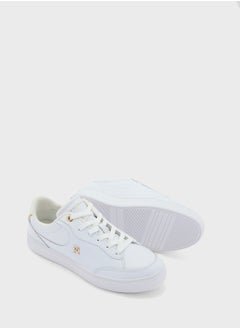 TOMMY HILFIGER Logo Detail Lace Up Low Top Sneakers  - Image 3
