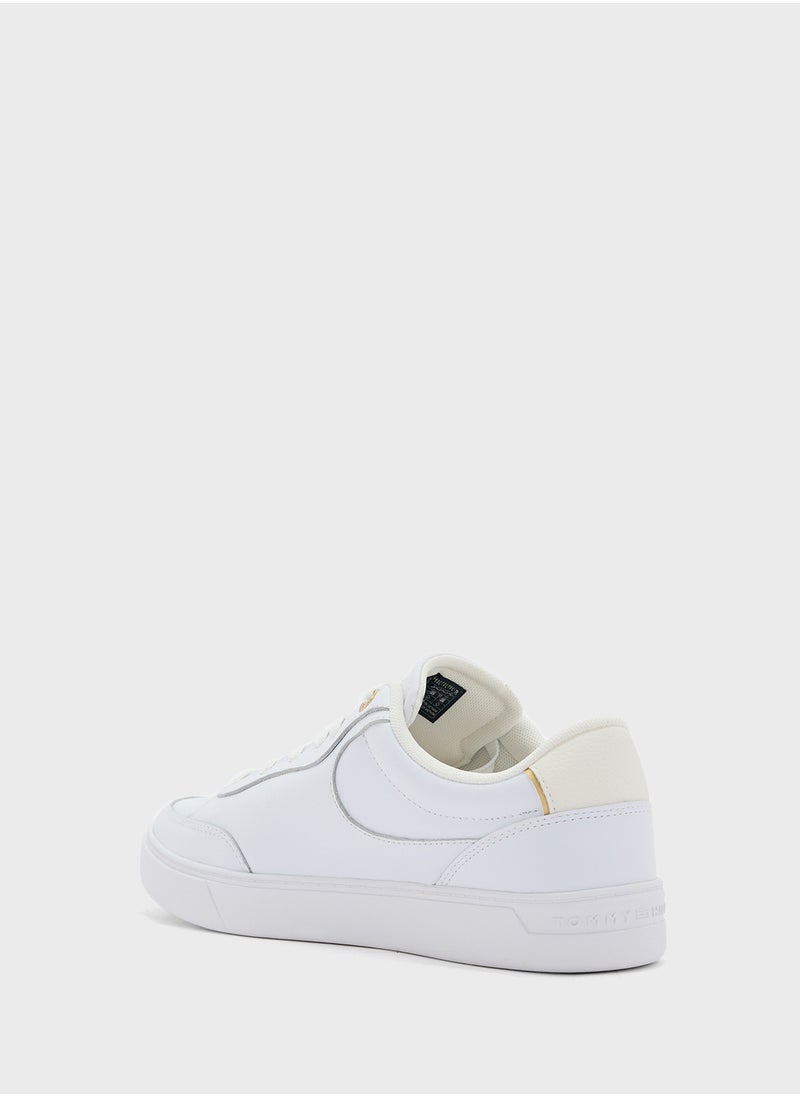 TOMMY HILFIGER Logo Detail Lace Up Low Top Sneakers  - Image 2