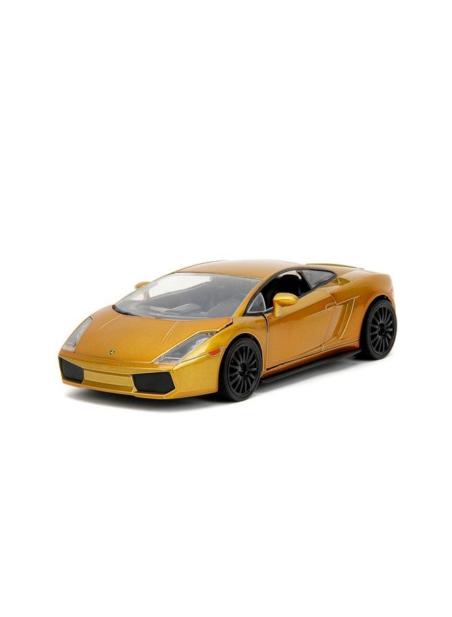 Jada Toys Fast & Furious Fast X 1:24 Gold Lamborghini Gallardo Die-Cast Car, Toys for Kids and Adults - Image 1
