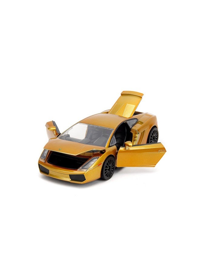 Jada Toys Fast & Furious Fast X 1:24 Gold Lamborghini Gallardo Die-Cast Car, Toys for Kids and Adults - Image 3