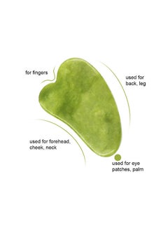 Generic Scraping Board Jade Stone Scraping Massage Tool Facial Massager for Face Eyes Neck Body Skin Lifting & Tightening  - Image 2