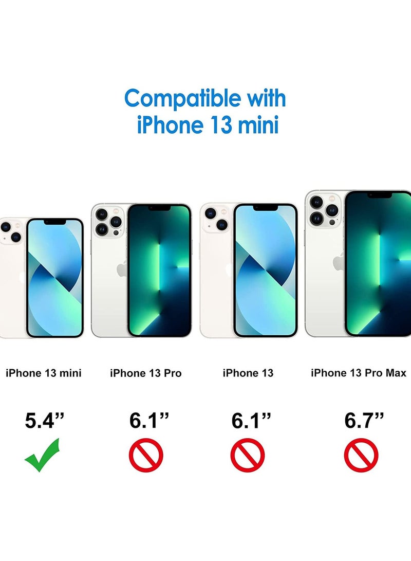 IAF Silicone Case Compatible with IPhone 13 Mini 5.4-Inch - Inch, Silky Soft Touch Full Body Protective Case, Shockproof Cover with Microfiber Lining (Black) - Image 2