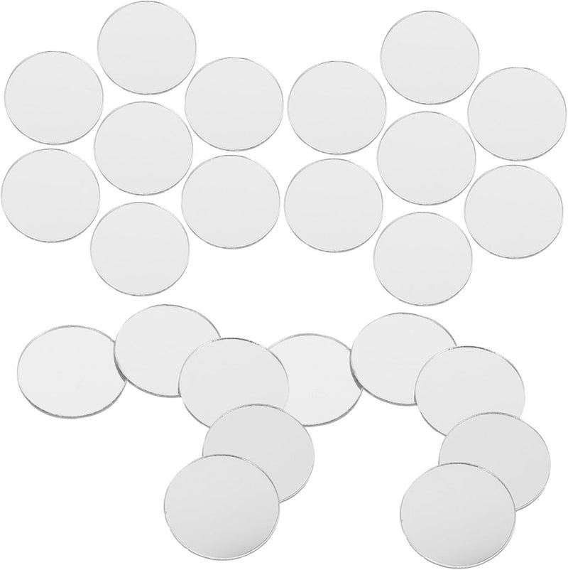 Gadpiparty 800pcs Acrylic Round Wall Sticker Mirror Effect Decals for Bathroom Living Room and Easy to Apply and Remove Creative Home Art - Image 3