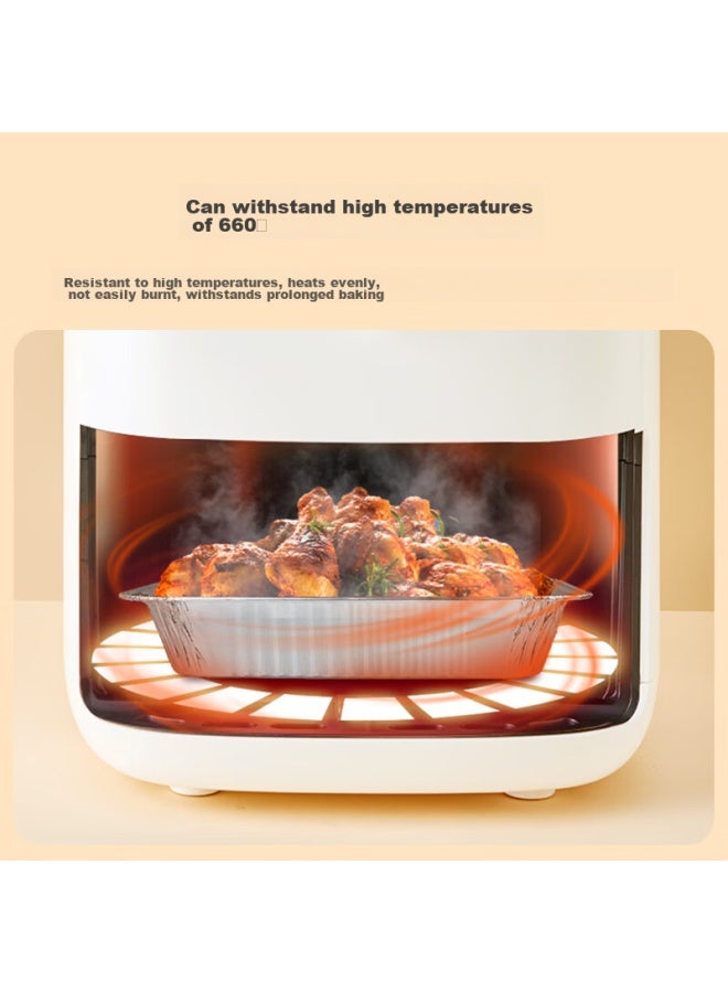JD.com Jd Jingzao Air Fryer And Oven-specific Aluminum Foil Bowls And Plates, Rectangular Aluminum Foil Trays - Image 2
