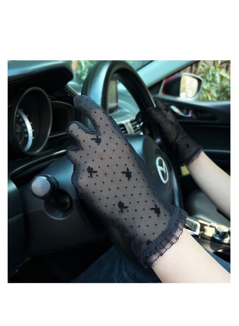 قفازات نسائية للقيادة، قفازات غير قابلة للانزلاق، حماية من الشمس، قفازات صيفية للحماية من الأشعة فوق البنفسجية - Image 4